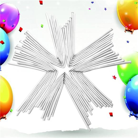 100Pcs 260 Balloons White Long Balloons for Balloon Garland Thickening Skinny - Picture 3 of 7